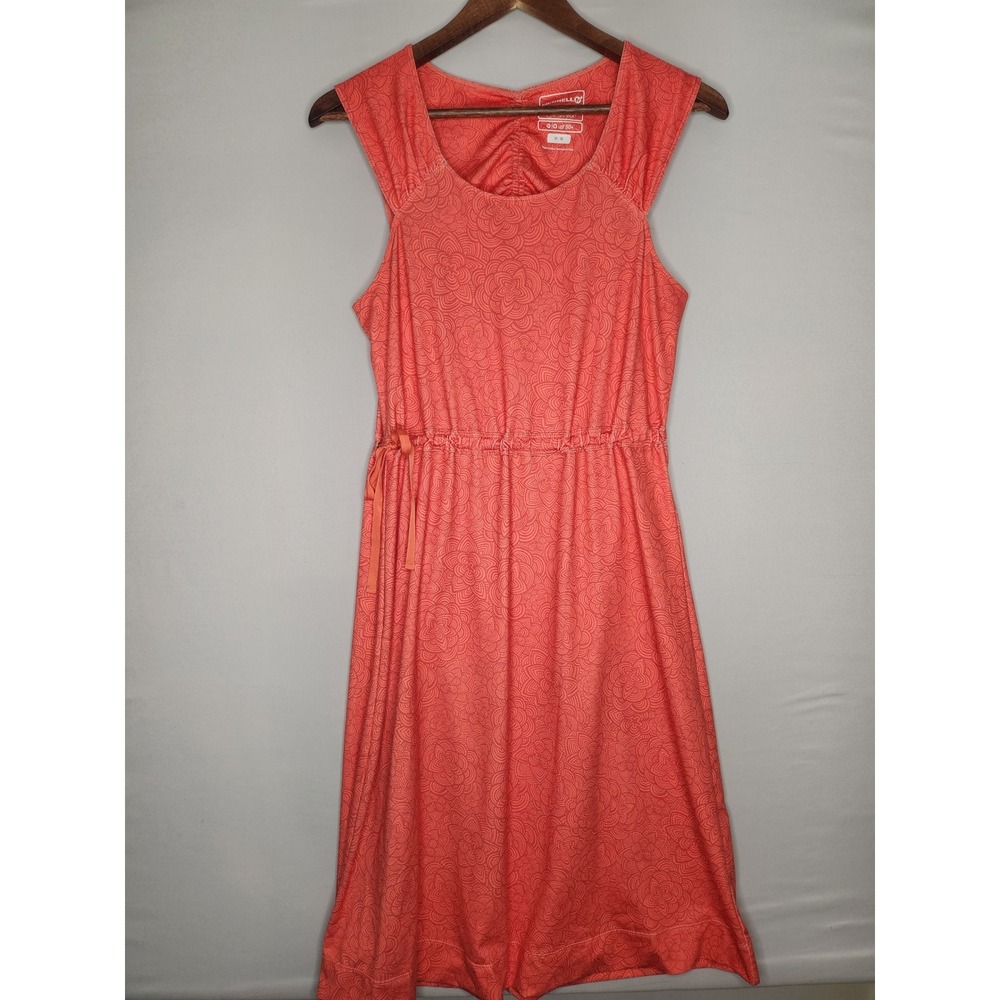 Merrell Opti-Wick UPF 50+ Orange Floral Athletic Dress‎ Size Medium